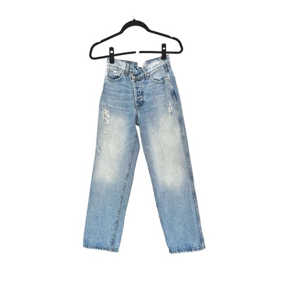 Revice 90s Baby Crossover Waist Straight Leg Jeans - Picture 1 of 5